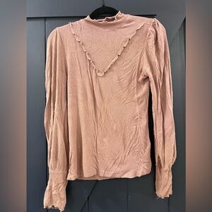 Long sleeve mock neck top